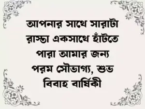 শুভ বিবাহ বার্ষিকী শুভেচ্ছা