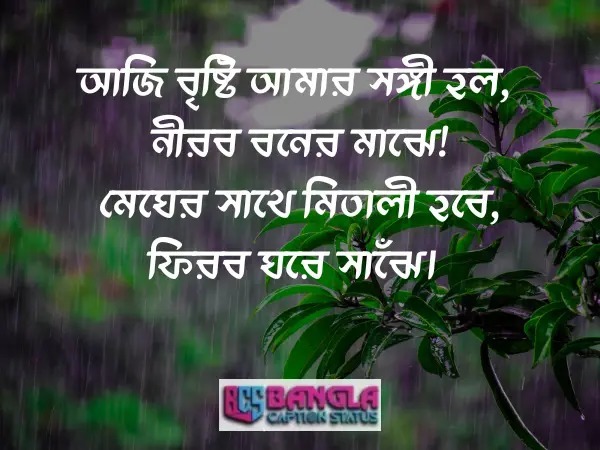  বৃষ্টি নিয়ে ক্যাপশন 