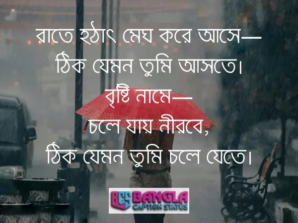  বৃষ্টি নিয়ে ক্যাপশন 