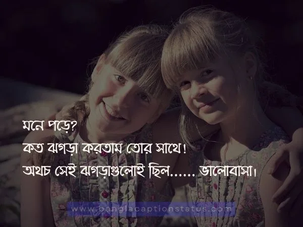 বোন নিয়ে ক্যাপশন