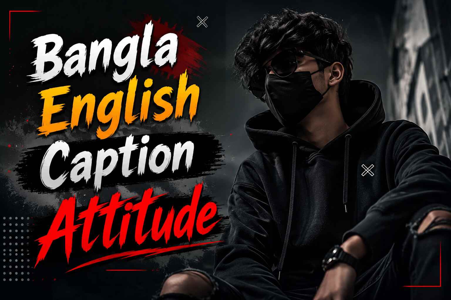 Bangla English Caption Attitude